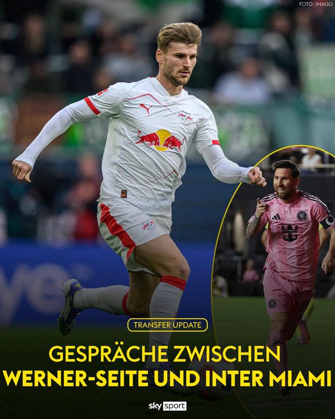 德天空：维尔纳经纪人已经开始与迈阿密国际谈判